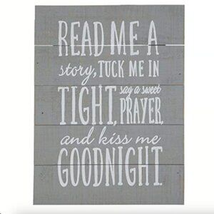 Read Me a Story Gray Wood Wall Decoration Religious Home Decor